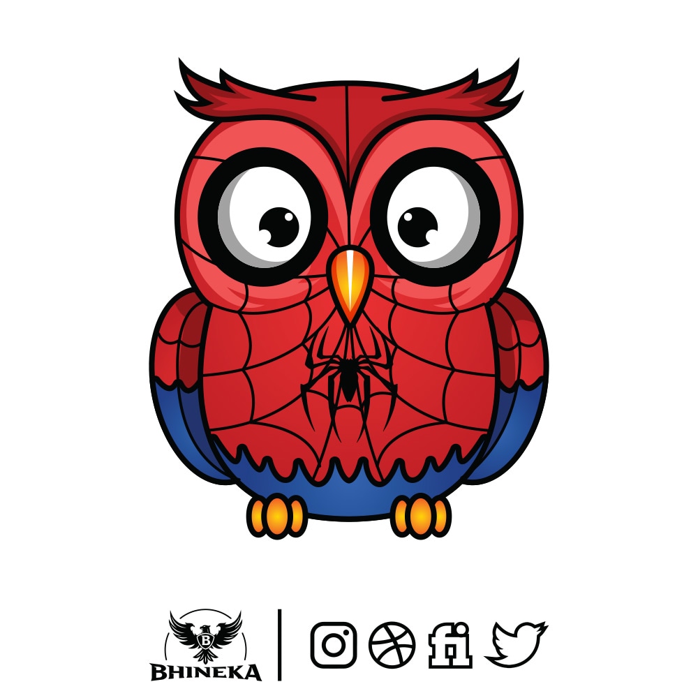 Spider Owl
Open commission for custom designs !! 
Click link ⬇️ or DM 
fiverr.com/bhineka_

#cartoonart #cartoon #cartoons #illustrations #illustration #illustrationartists #doodle #doodleart #doodles #design #vector  #animation #cute #Logo #Chibi #mascot #spider #art #Owl