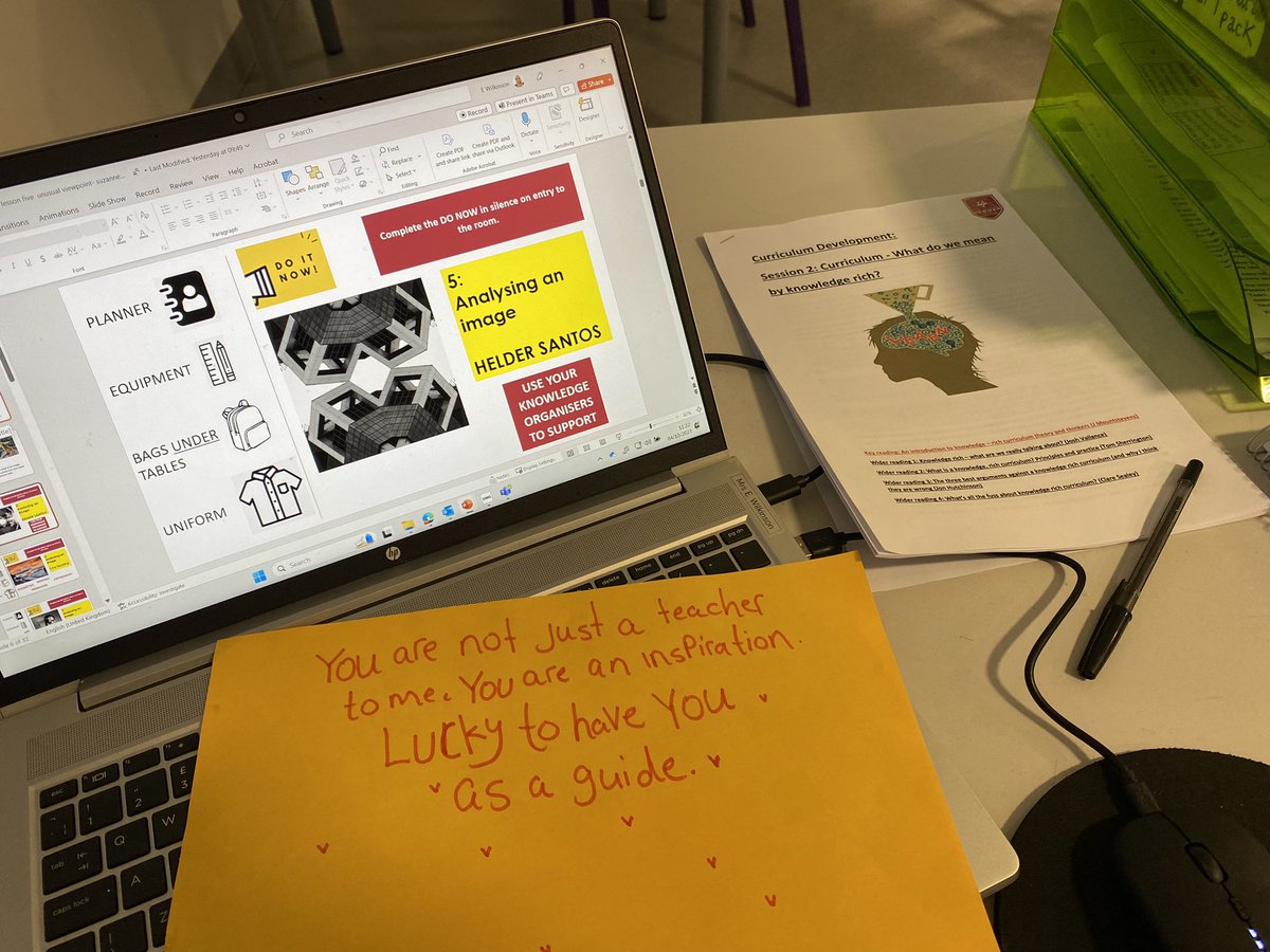 MrsWilkinson16's tweet photo. When I student gives you this as they leave your lesson❤️ @NewmanRCCollege 
What a thoughtful thing to do! #kindness #proud https://t.co/tJXBpa3qQG