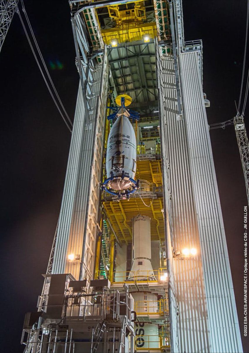 Ajmeunier's tweet image. Et pendant ce temps se prépare le 3ème lancement de l’année à Kourou #VV23 #Theos #Formosat @Arianespace. #Lachroniquespatiale
