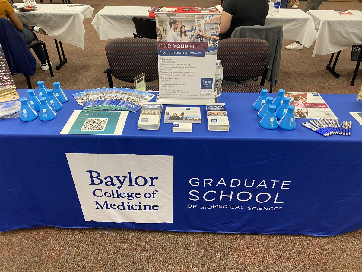 Back on the road at the @UTEP Graduate School Fair! Looking forward to meeting some great students today in El Paso! @bcmhouston @BCM_GradDiverse @BCM_SMART