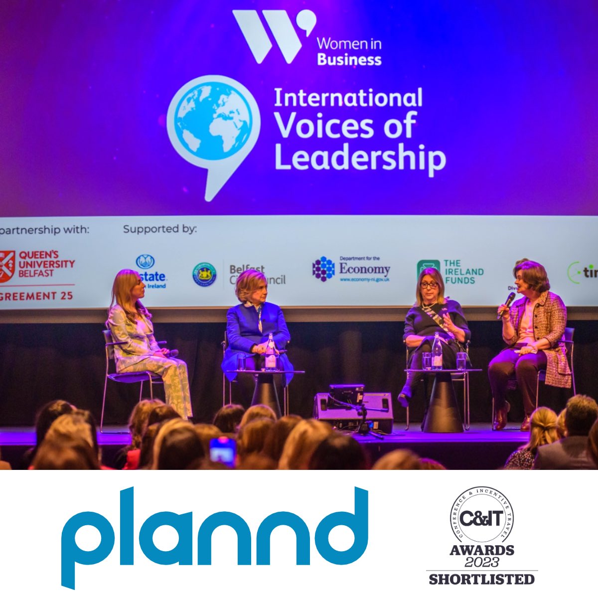 Excited for the Conference & Incentive Travel (C&IT) Awards tomorrow night at Raffles London at The OWO. Our event with Women in Business NI - International Voices of Leadership Conference is shortlisted. Fingers crossed for a great night! #CITAwards #plannd #eventprofs