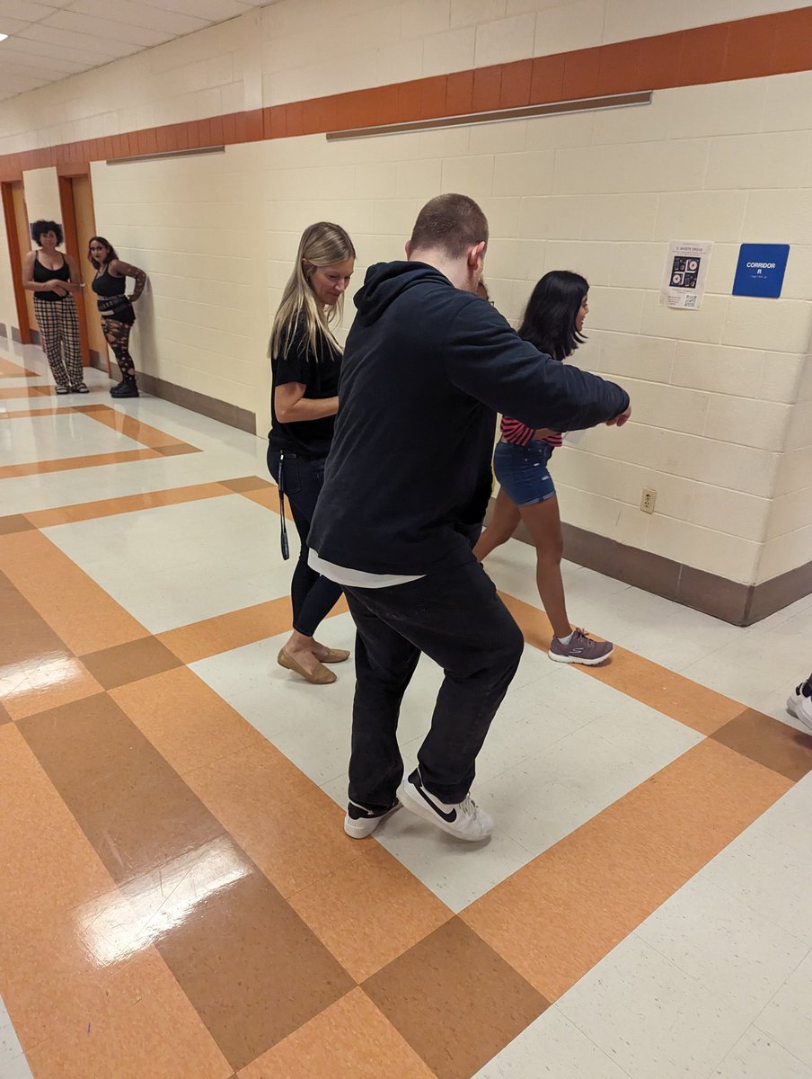 CburgWL's tweet photo. @Cburg_Coyotes HHM pop up dance party w/ our Xtreme Latin Dance team and Cburg staff https://t.co/BdQr3l4tGO