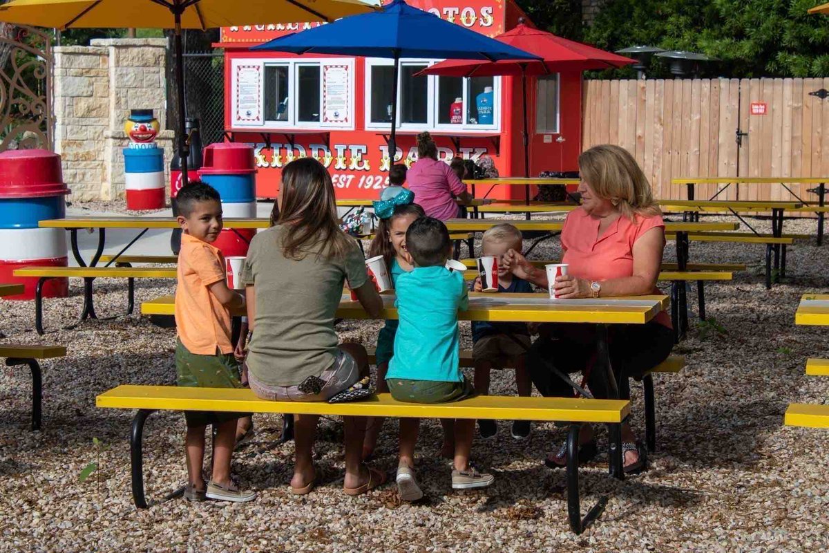 SAKiddiePark's tweet photo. Even though it’s an age-old tradition, Kiddie Park parties will always be in style! Book your next celebration today at Kiddie Park, one of San Antonio’s most treasured landmarks. https://t.co/0JZEzsB8rf https://t.co/DclTIKvVHT