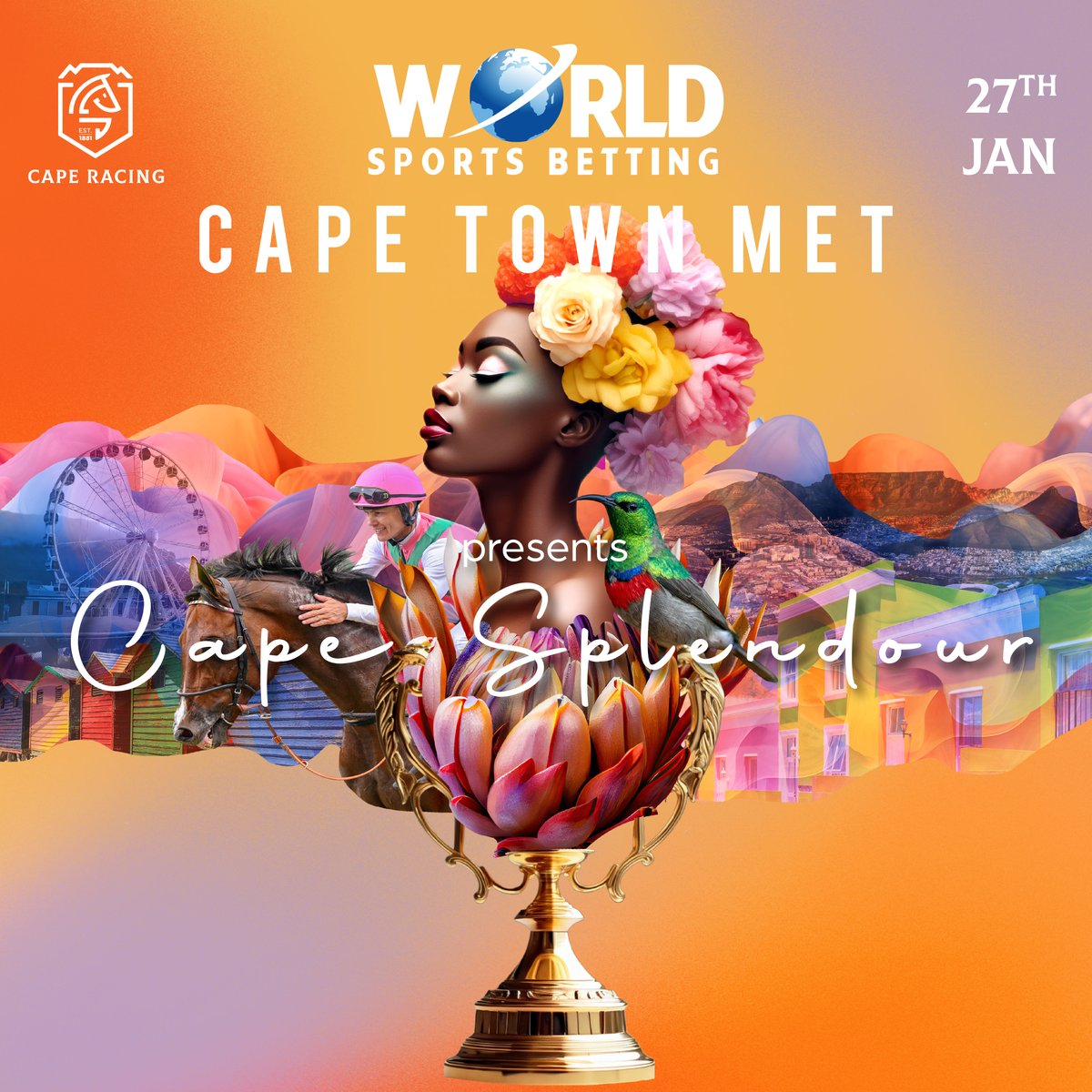 RaceCoastZA's tweet photo. β¨ Glam, Glitz, and Glory Await, Tickets launched!
Get ready for the World Sports Betting Cape Town Met - Cape Splendour. On January 27, 2024
Don't miss this spectacle and purchase your tickets:
https://t.co/iDFRCWZ2i4
@ticketpro
#wsbccptmet2024 #capesplendour https://t.co/ROMd70bKFu