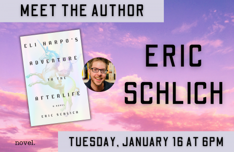 ebschlich's tweet photo. Book launch is set! Join me at Novel Bookstore in Memphis on Jan. 16 at 6 pm for the release of ELI HARPO'S ADVENTURE TO THE AFTERLIFE! Preorder here: https://t.co/uwJPGsZ3Xq https://t.co/d4pf9YDAYU