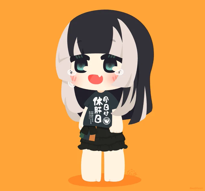 休肝日Tシャツ欲しいね! #らでん似絵