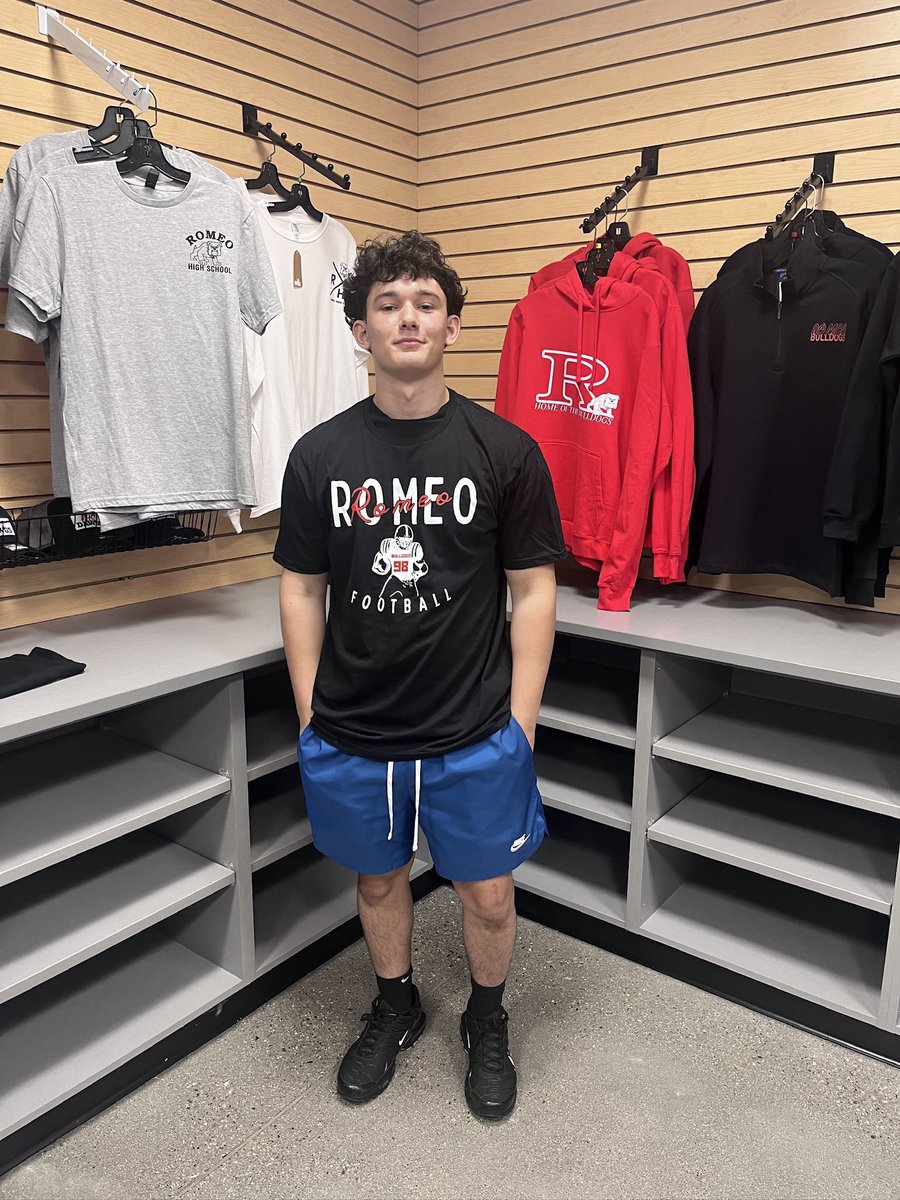 Romeo Football T-Shirts are now on sale (Limited Supply) FOR JUST $5!!!! Come visit the RHS Dawg House and get one before they’re gone!!