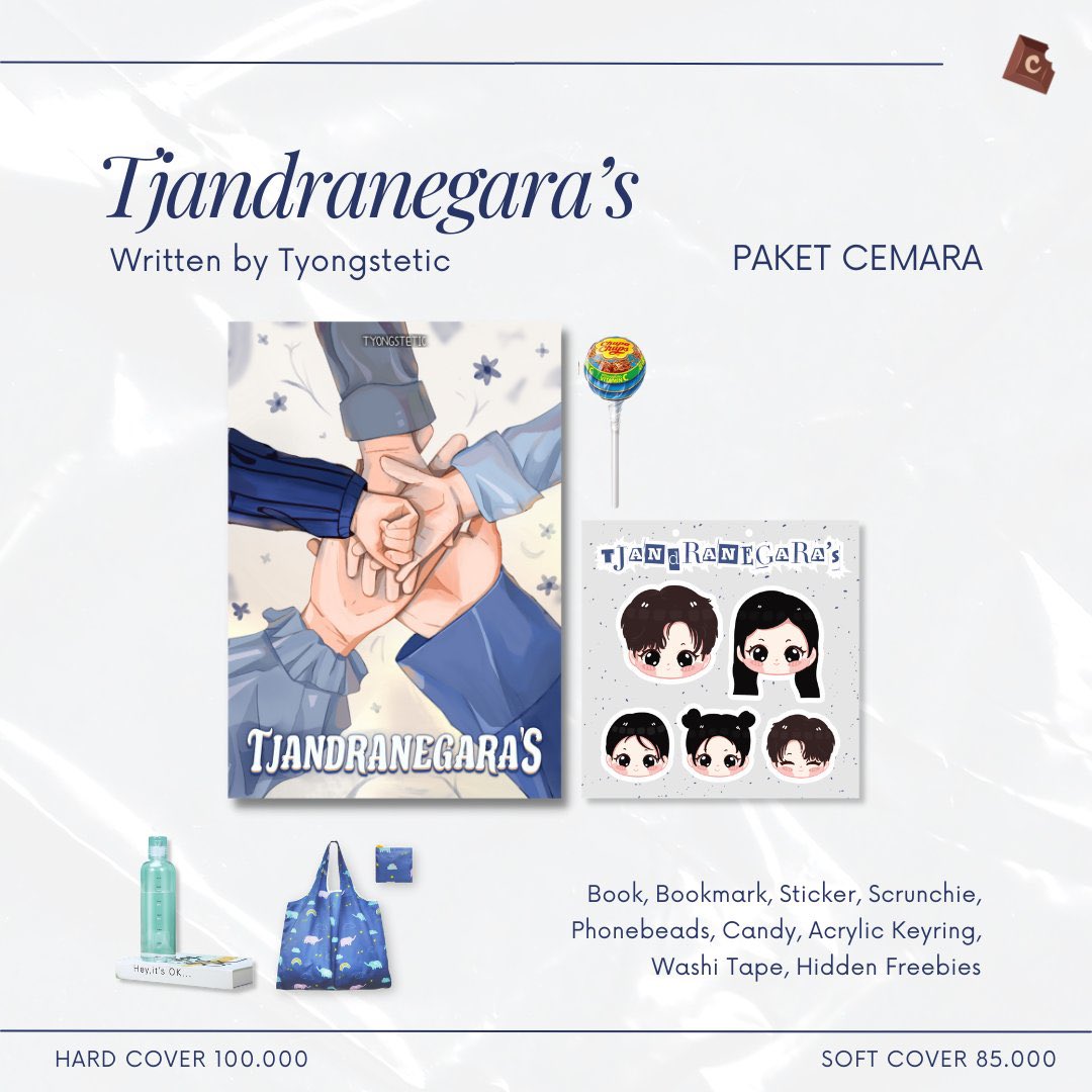 🇲🇾 MY G.O | TJANDRANEGARA’S BY @tyongstetic @ChokoPublisher

Paket Tjandranegara’s
HC: RM54 
SC: RM50

Paket TJ’S
HC: RM50
SC: RM45

Paket Cemara
HC: RM45
SC: RM41

☁️ Price exclude EMS & local postage (pay when ready ship to 🇲🇾)

#novelau #alternateuniverse #pasarNCTmy #pasarNCT