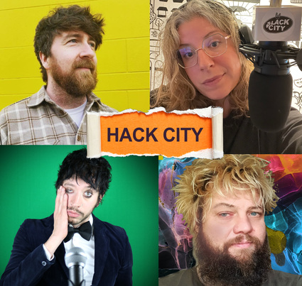 7-8PM TONIGHT - LIVE @slackcityradio - new #HackCity! Featuring yer old pals @JegardUK & @RosieJamesie plus top guests #DanJones & #JamesOnionz... Join us for #comedy & #chat & #ComedyChat & #ComedyListings & #ComedySongs & all things #StandUpComedy in #BrightonAndHove & beyond!