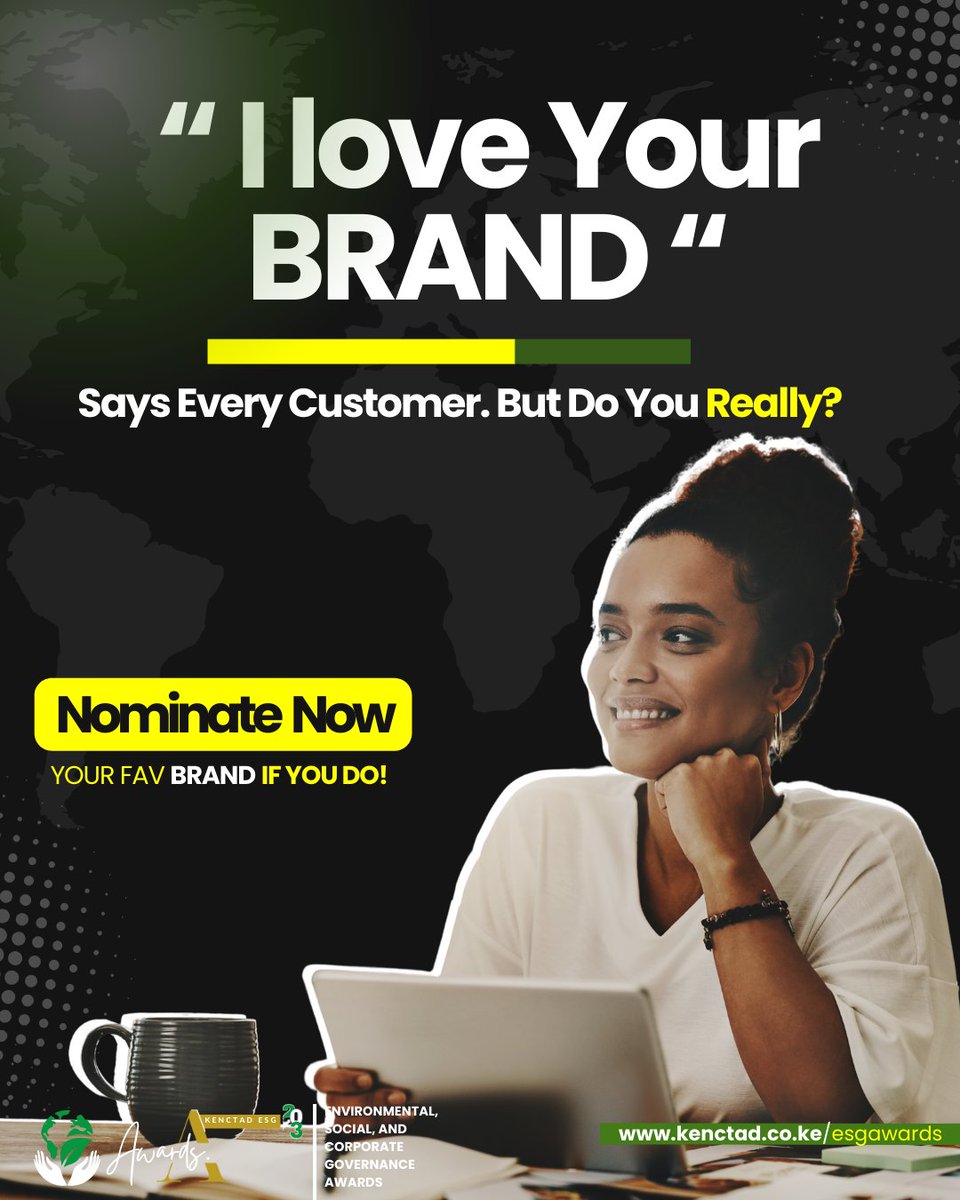 kenctad's tweet photo. Calling all consumers !! Let your voice be heard!

Nominate that brand that prioritize ethical ESG practices that benefit YOU here: https://t.co/bZBFoml4wi
#KenyaESGAwards https://t.co/wdPOcvTCVt