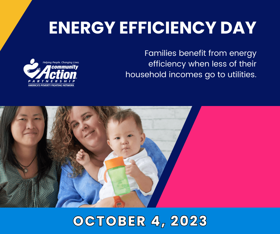 WCACinfo's tweet image. It&apos;s Energy Efficiency Day! Did you know that 1.3 million individuals experienced improved efficiency and/or energy burden reductions as the result of #CommunityAction weatherization services?! #EEDay2023 #WeatherizationWorks