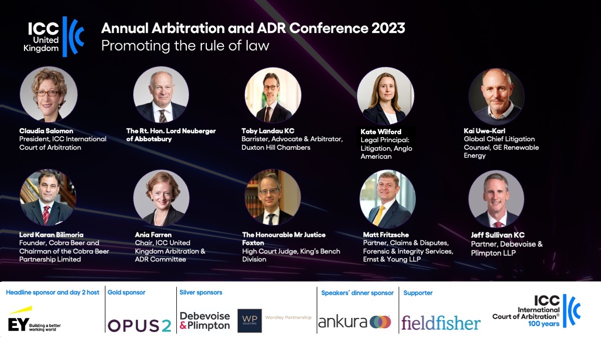 It’s Day 2 of our Annual Arbitration & ADR Conference! We’re at EY’s stunning office on the Thames ready for a full day of sessions. See you all very soon! @iccwbo @ICC_arbitration #arbitration #ruleoflaw #ICCCourtat100 #ICCArbConf23