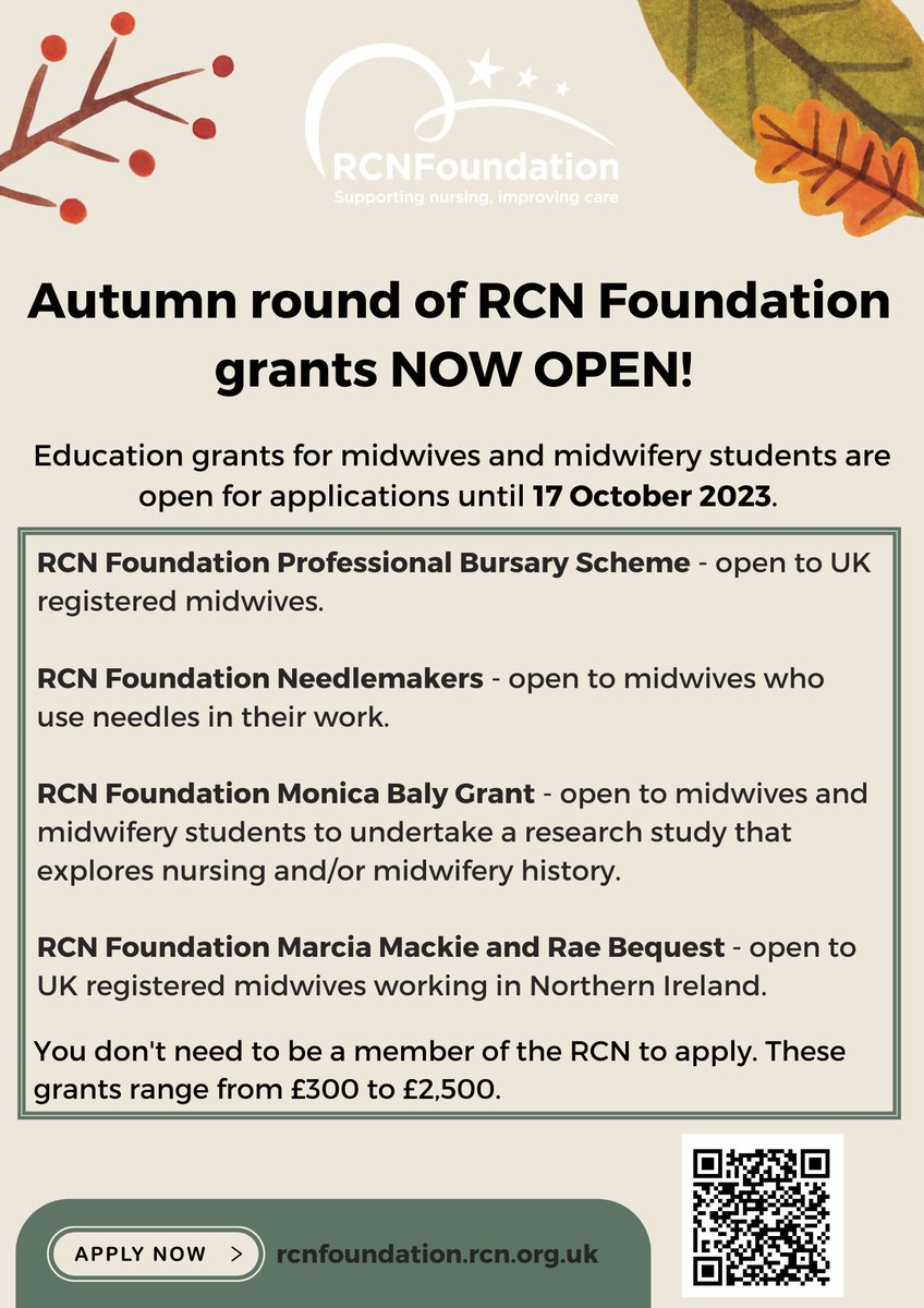 Dr Jude Field (@judefield) on Twitter photo Midwives - take a look at these funding schemes. Deadline 17 October rcnfoundation.rcn.org.uk/Grants-and-fun… <a href="/RCNFoundation/">RCN Foundation</a> <a href="/MidwivesRCM/">Royal College of Midwives 💙</a> <a href="/RcmWales/">RCM Wales</a> <a href="/ScotlandRCM/">The RCM Scotland</a> <a href="/RcmNi/">RCM_NI</a> <a href="/CSfMWales/">All Wales Clinical Supervisors for Midwives</a> <a href="/JulesgeorgeMW/">Julie Roberts</a> <a href="/PhDMidwives/">PhDMidwives</a> Midwives - take a look at these funding schemes. Deadline 17 October rcnfoundation.rcn.org.uk/Grants-and-fun… <a href="/RCNFoundation/">RCN Foundation</a> <a href="/MidwivesRCM/">Royal College of Midwives 💙</a> <a href="/RcmWales/">RCM Wales</a> <a href="/ScotlandRCM/">The RCM Scotland</a> <a href="/RcmNi/">RCM_NI</a> <a href="/CSfMWales/">All Wales Clinical Supervisors for Midwives</a> <a href="/JulesgeorgeMW/">Julie Roberts</a> <a href="/PhDMidwives/">PhDMidwives</a>