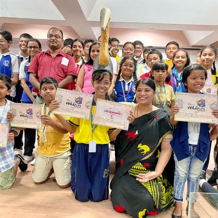 StorkSister's tweet photo. I had the privilege to be a part of Wildlife Week Celebration by Regional Science Center, Khanapara and meet my young friends.
I delivered a presentation on "Connecting Children with the web of life "
#weboflife #Assam https://t.co/dizge9doyn
