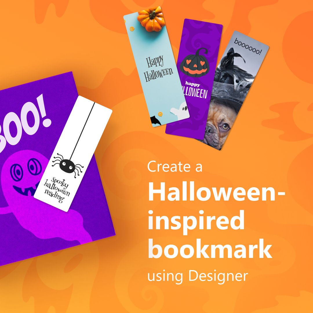 MSFT365Designer's tweet photo. 📚🎃 'Tis the season to elevate your reading experience with a #Halloween themed bookmark.

Here's how you can start designing your own.🧵👇 https://t.co/JMLo38MAdF