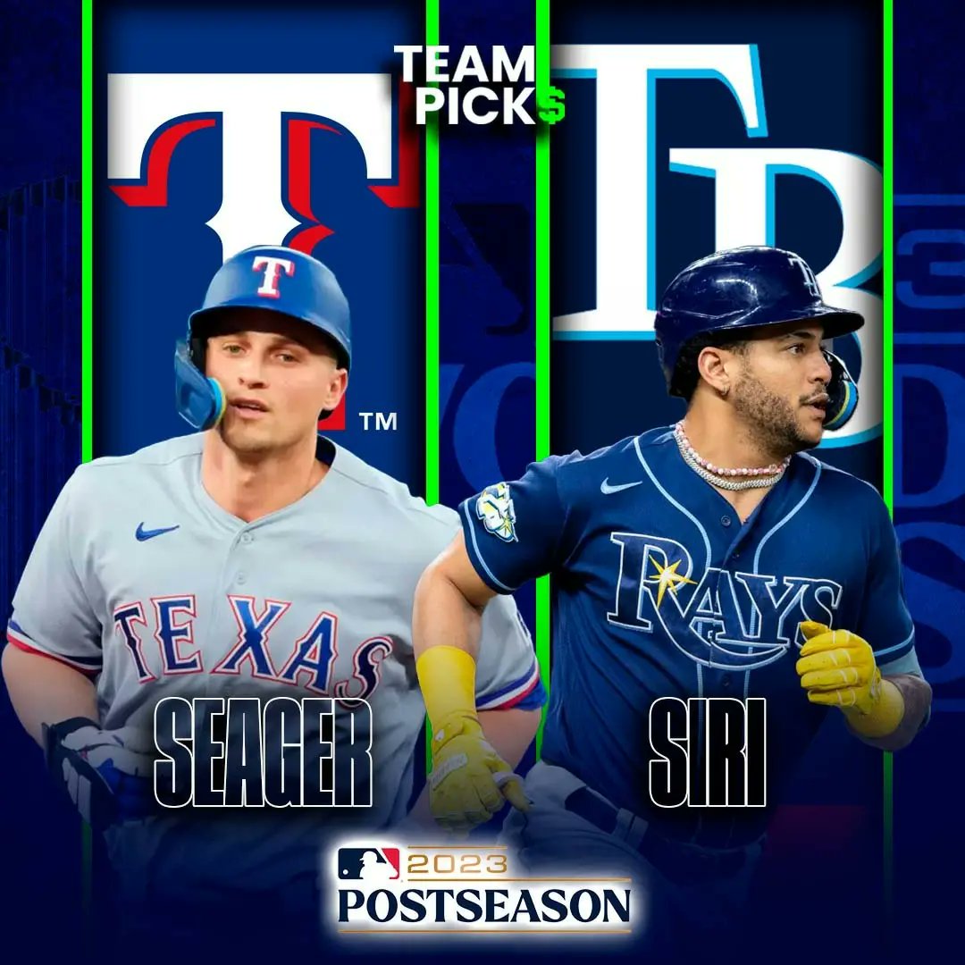 TeamPicksRD's tweet photo. Los Rangers de Texas se llevaron el 1ro de la serie de comodines ante los Rays y esta tarde esperan volver a enfrentarse ⚾️

Tampa lleva a la loma a Zach Eflin y Texas a Nathan Eovaldi.

Menciona el equipo que das a ganar este 2do juego 👇

#mlb #teampicks https://t.co/UmOD11HeIE