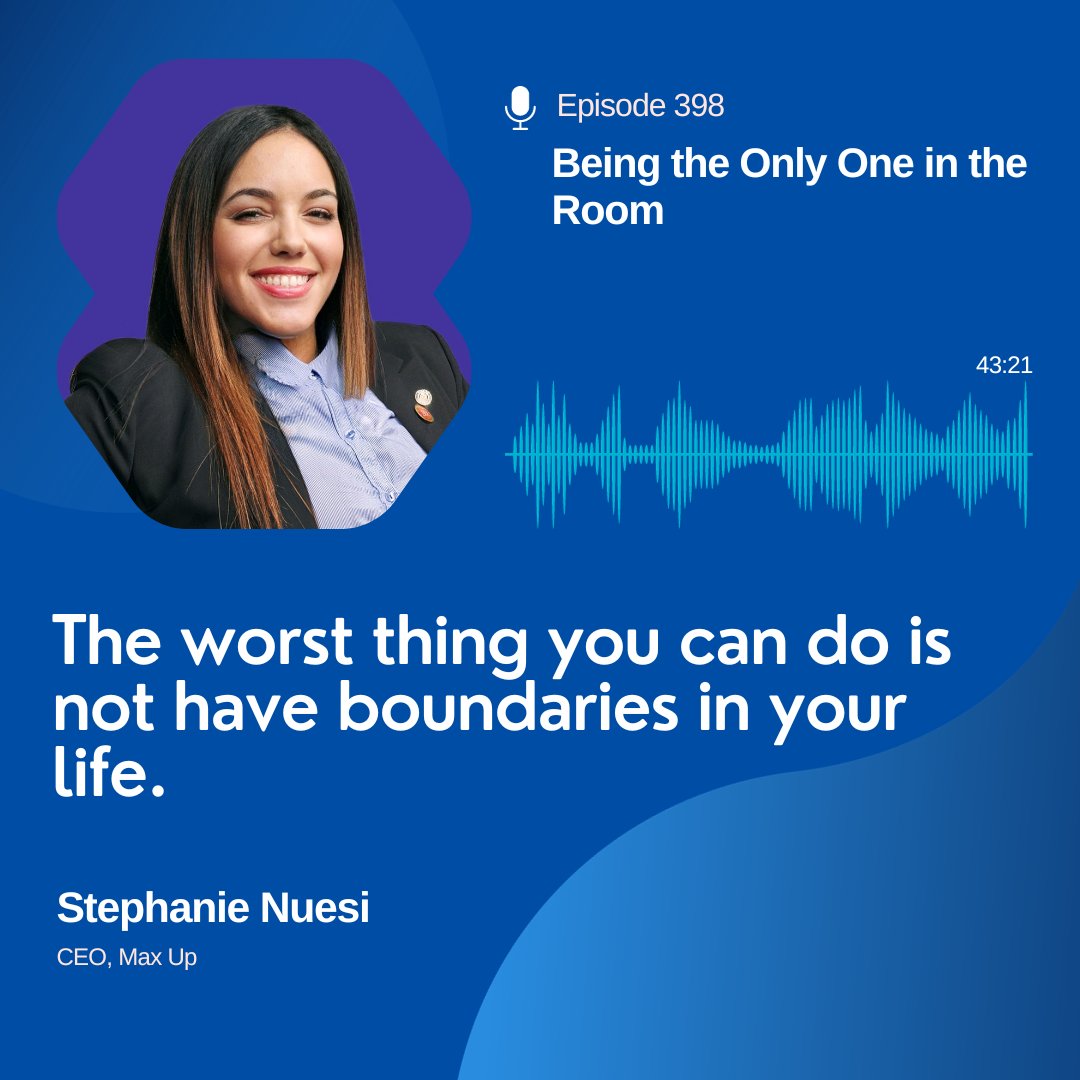 Tune in! → ow.ly/PzzS50PSHvq This week on the Ellevate Podcast, we sit down with @StephanieNuesi, CEO of Max Up, to discuss getting through impostor syndrome, her experience with networking and asking for help, and her top time management tips.