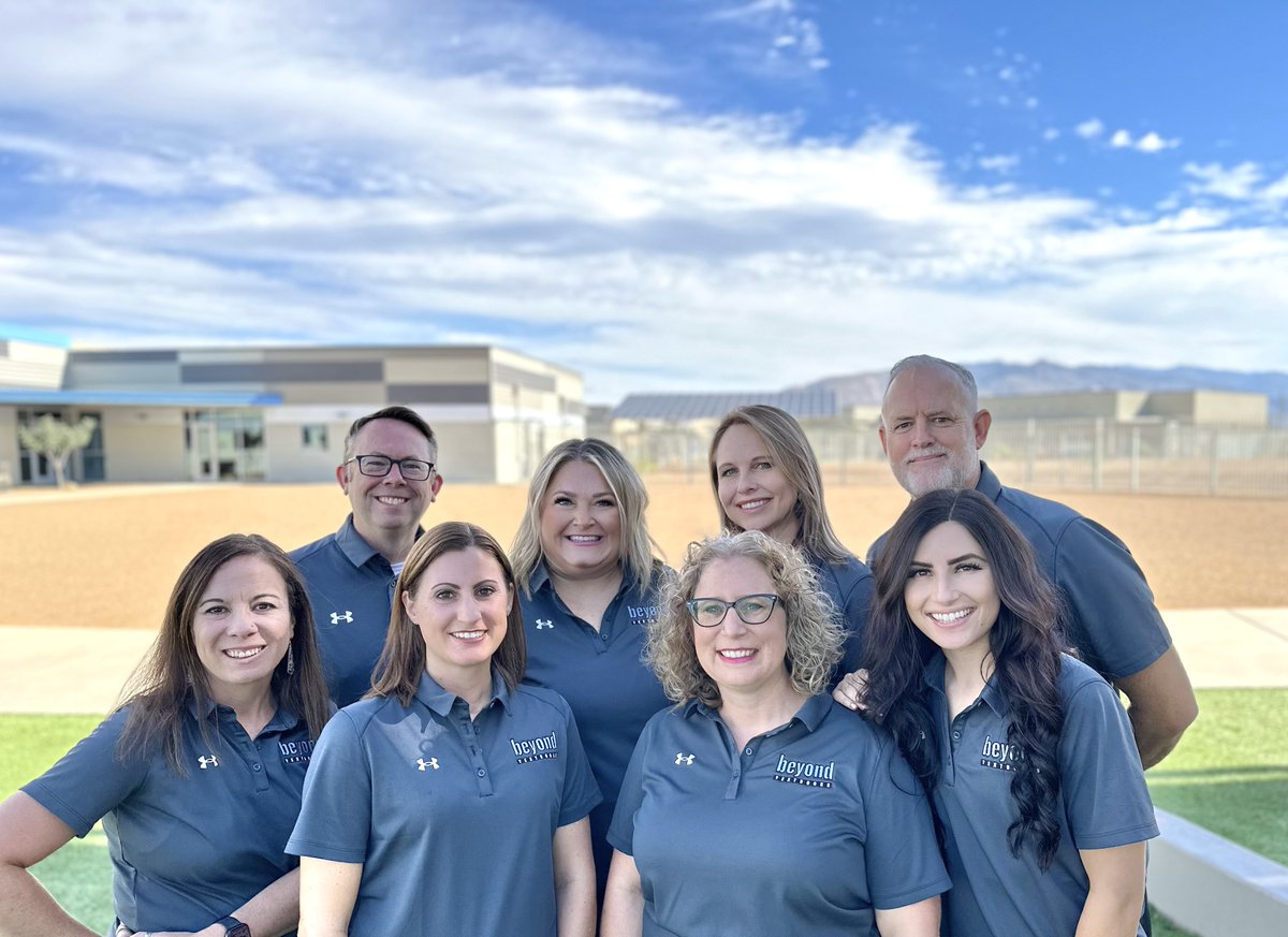 New team pic! We aren't all together often, so when we are, we take the opportunity to take photos!

#BeyondTextbooks #Education #TeachingAndLearning #BTSuper23 #ArizonaSky
