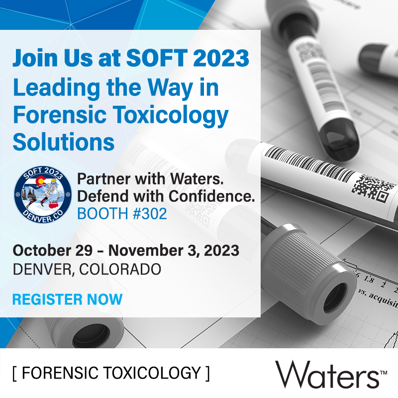 WatersCorp's tweet image. Mark your calendars for #SOFT2023. Meet us at Booth 302 so we can share our latest innovations in our #forensic solutions portfolio. We&apos;re also excited to be hosting two workshops at this year&apos;s conference. Register today. bit.ly/3PDX7E1 #toxicology #dataUcantrust