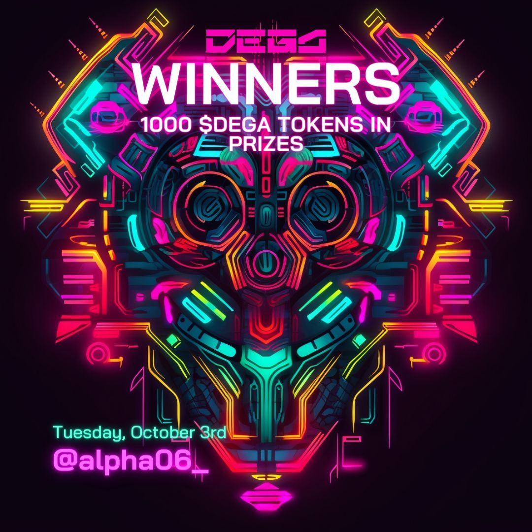 DEGA_org's tweet photo. We have a triumphant winner in the #DEGA Daily Challenge:
๐ฅ@alpha06_ - Congratulations on winning 1000 $DEGA Tokens! ๐
To claim your prize, DM your address to @DEGA_community
โ $DEGA tokens distributed at the TGE Q1 2024.
#GoDegan ๐ฅ https://t.co/4zDZI1itEN