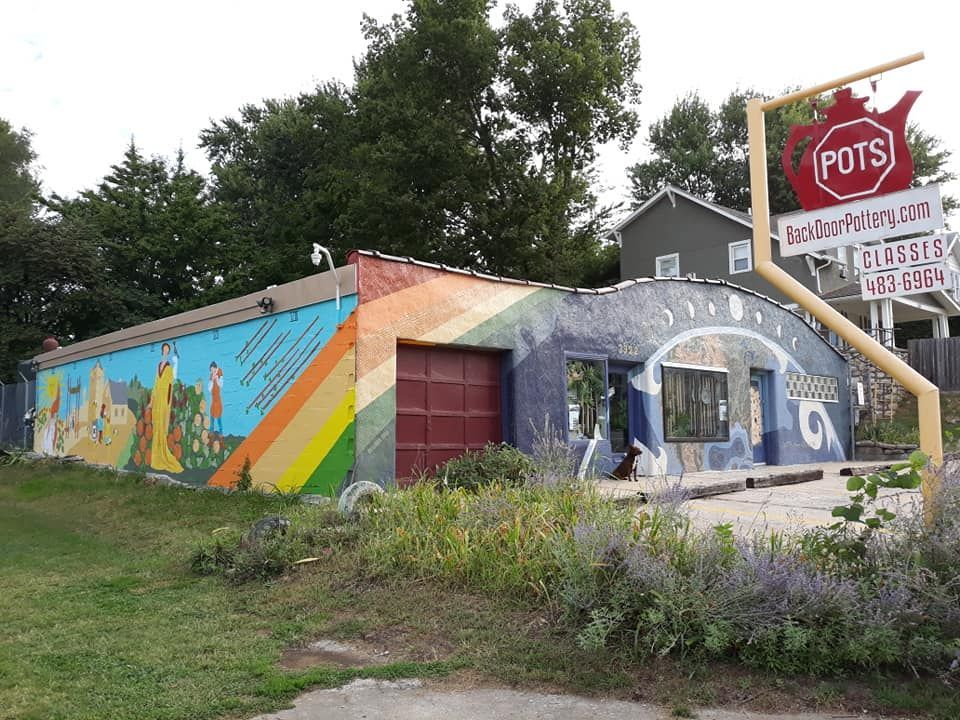 NortheastNewsKC's tweet photo. Local artist Rebecca Koop is seeking help from her community after a storm damaged her pottery studio and outdoor kiln late last month. 

Read how you can support this Northeast Kansas City Chamber of Commerce member business here: https://t.co/V4hOpuVFQi https://t.co/4IelH9FXOD
