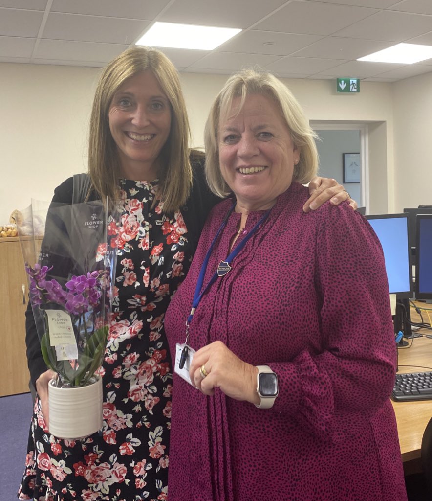 ScholarsEdTrust's tweet photo. An emotional day as we say farewell and thank you to our amazing data and admin lead, Michelle!  She’s going on to great things with @Agora_LP and we wish her every success.  But we’ll still see her as a governor! https://t.co/uv4GaBUUKO