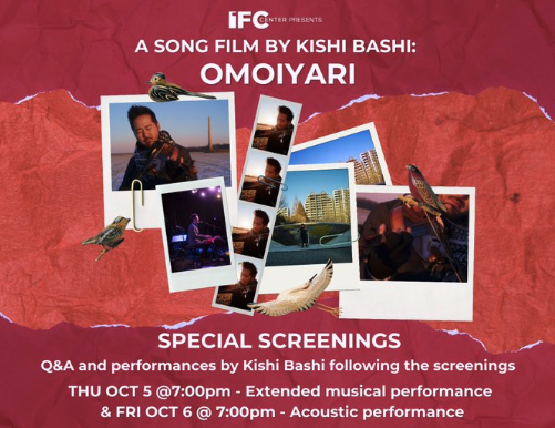 ıɥsɐq ıɥsıʞ (@kishi_bashi) on Twitter photo NYC! Join us this Thursday 10/5 at <a href="/IFCCenter/">IFC Center</a> 7pm for a sneak peek preview of our movie <a href="/OmoiyariS/">Omoiyari_Songfilm</a> followed by a Q&A hosted by <a href="/JadAbumrad/">Jad Abumrad</a> and a live performance with <a href="/EmilyHopePrice/">EHP</a>! Ticket link in bio! NYC! Join us this Thursday 10/5 at <a href="/IFCCenter/">IFC Center</a> 7pm for a sneak peek preview of our movie <a href="/OmoiyariS/">Omoiyari_Songfilm</a> followed by a Q&A hosted by <a href="/JadAbumrad/">Jad Abumrad</a> and a live performance with <a href="/EmilyHopePrice/">EHP</a>! Ticket link in bio!