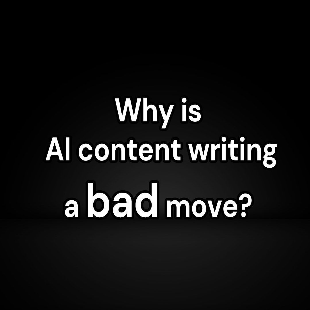 Sure, you can utilize AI to catch typos in your emails, but you shouldn't resort to having AI *create* the web content for your brand. 😱  

We can go on and on about why AI content writing is a bad move, but let's just start with the top reasons for now: 1stclasswriting.com/6-reasons-why-…
