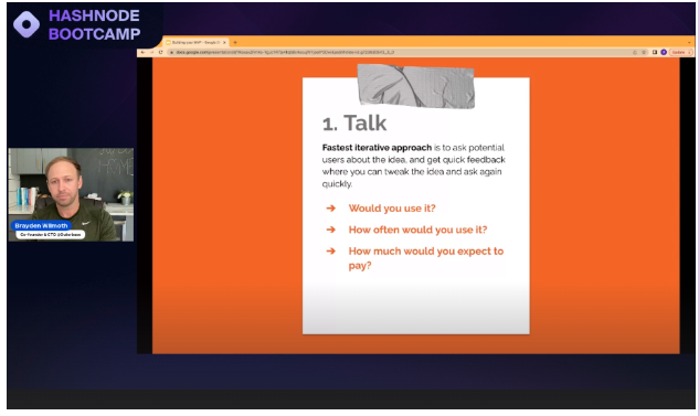 la_mengs's tweet image. You can&apos;t build an impactful product if you do not take into consideration what your users need.
Talk to your users. Start with these basic questions from @BraydenWilmoth  #hashnodebootcamp @hashnode and if you already have a user base, focus on it, improve their experience.