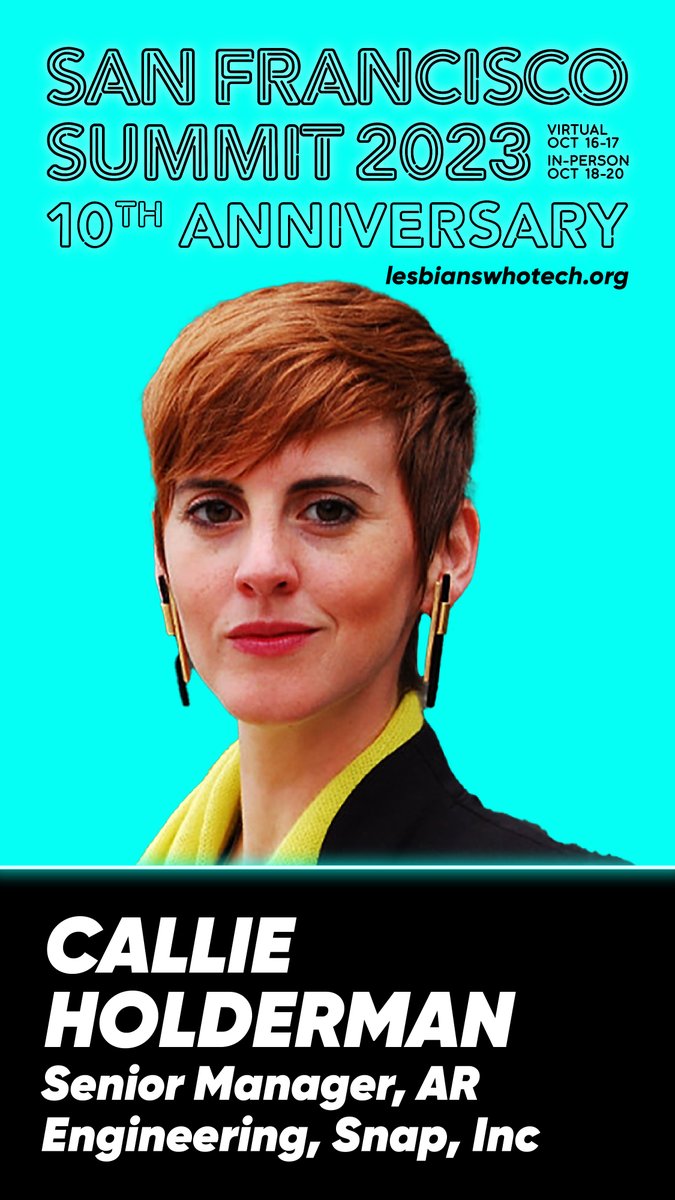 I am excited to share that I will be speaking at The 10th Annual Lesbians Who Tech &amp; Allies San Francisco Summit on October 16th - 20th. <a href="/lesbiantech/">LWT</a>
Register &amp; see the agenda here: LesbiansWhoTech.org
 
#LWTSummit #generativeai #womenintech #queertech