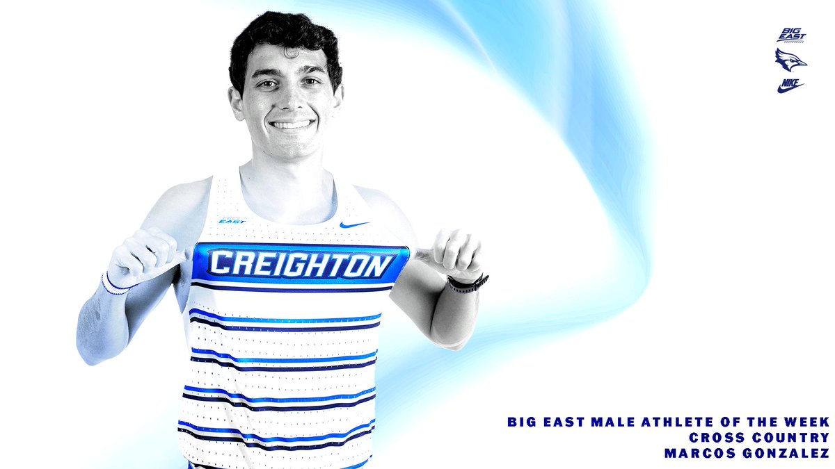 Our first men's <a href="/BIGEAST/">BIG EAST Conference</a> Athlete of the Week! 

Congrats, <a href="/marc0sg0nzalez/">marcos gonzalez</a> !

GoCreighton.com/XC100423