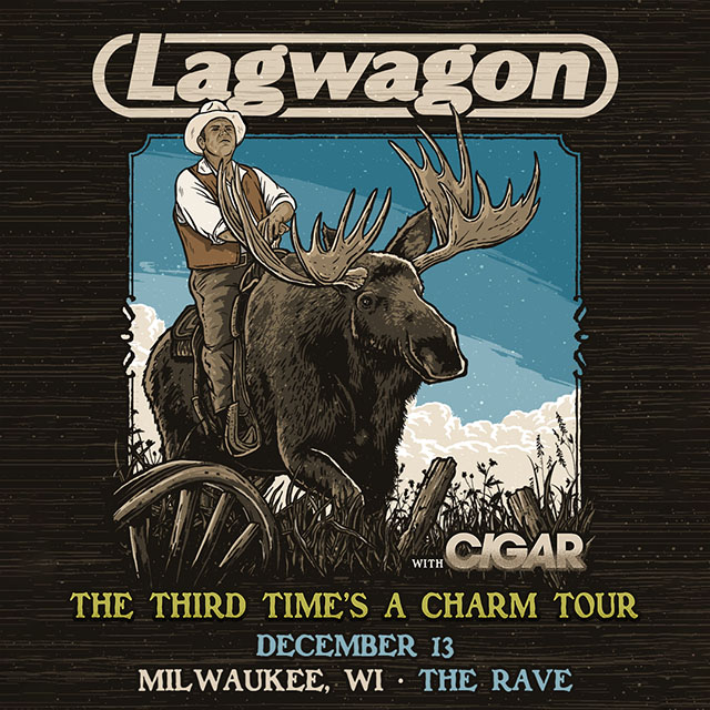 NEW SHOW: SoCal punk rockers, @lagwagon, bring The Third Time's A Charm Tour with Cigar to The Rave — December 13th! 🎸🤘 Tickets go on sale this Friday at 10AM » therave.com/lagwagon