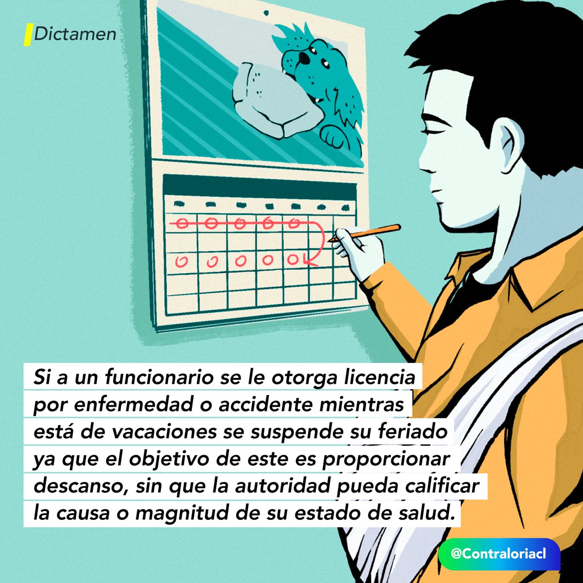 🔴El dictamen establece que el objetivo del feriado es el descanso, por lo que si el funcionario está enfermo o tiene un accidente se justifica la suspensión del feriado, porque la licencia tiene una causa y finalidad distinta.

👉Más información aquí bit.ly/3RF7NF1