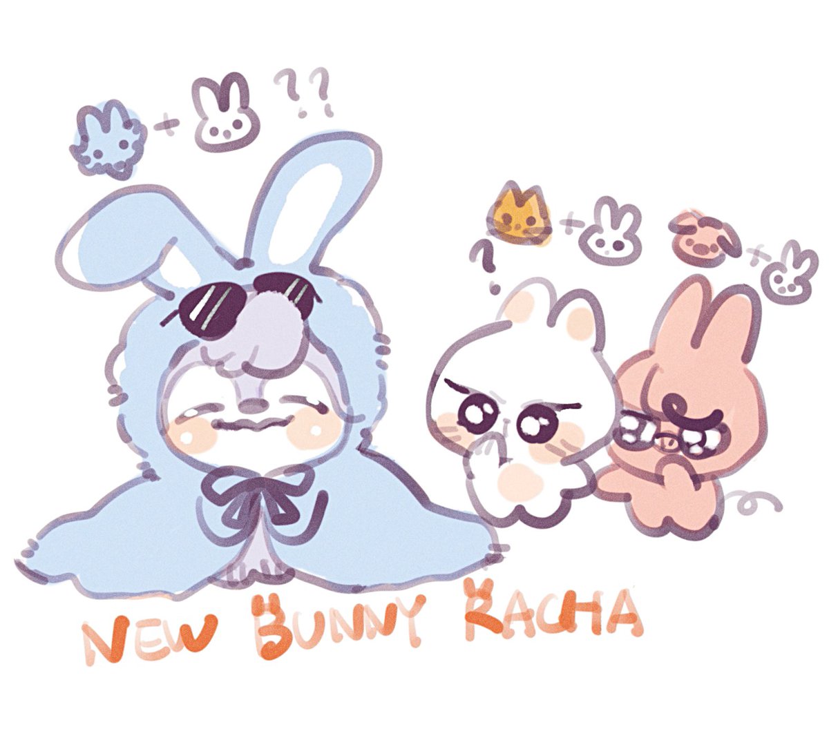 「new bunny in house  」|🧭lornamoose🦌💘のイラスト
