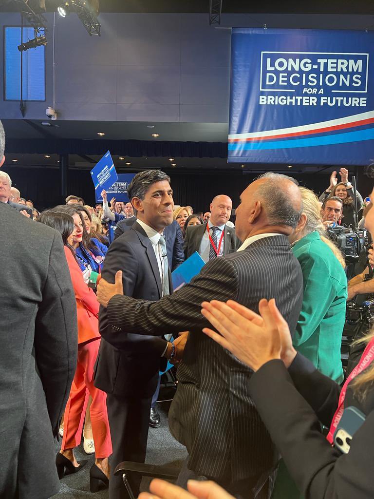 Leadership and decisiveness towards a brighter future … with Prime Minister <a href="/RishiSunak/">Rishi Sunak</a> 
#ToryPartyConference #ToryConference #RishiSunak 
#ConservativePartyConference #CPC2023