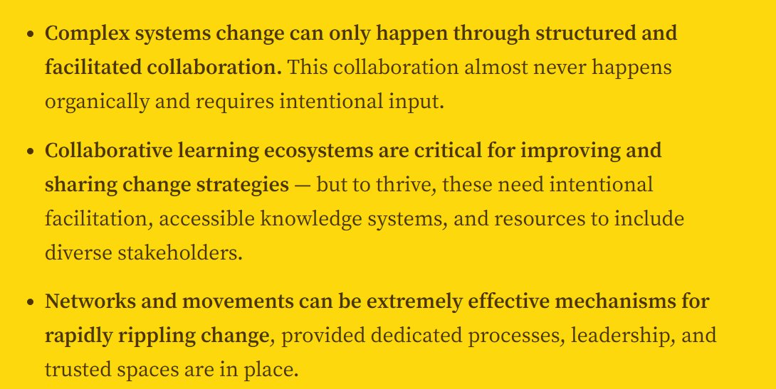 Large scale system change is far more likely to happen if we connect up existing networks, campaigns, communities, activists and social movements around common goals than if we try to spread change from the centre/top of the system. Those connections typically don't happen on