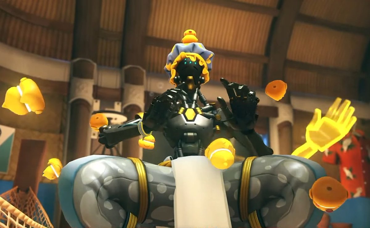 BroYouWack's tweet photo. Someone on the Overwatch art team must have a kid that loves bath time 🤣🦆 https://t.co/WI7mgKb6VM