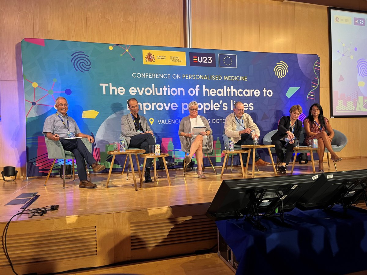 IreneNorstedt's tweet photo. 🔴En directo desde Valencia

Today we had the opportunity to continue paving the way for #PersonalisedMedicine approaches
for citizens at the #SpanishPresidency Conference on #PerMed 🇪🇸🇪🇺

Stay tuned for more news very soon🤩 https://t.co/kto6ILMwpO