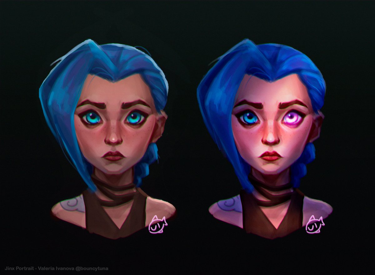 Powder x Jinx 🎭 #fanart #arcane