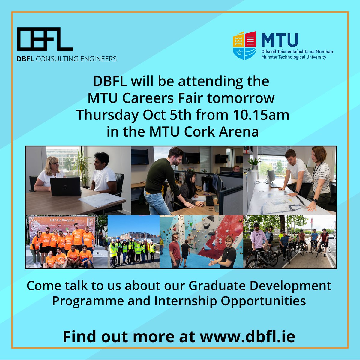 Join us at @MTU_ie tomorrow at 10.15 in the Arena. Ask about our Grad Programme and Internships dbfl.ie/graduate-devel… dbfl.ie/dbfl-internshi… #engineeringcareer #careersfair #MTU #Careerdevelopment #EngineeringGraduate