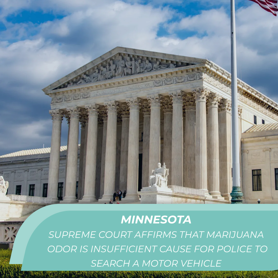 TeamReepher's tweet image. The Minnesota Supreme Court has ruled that the odor of marijuana alone is not sufficient grounds to justify a warrantless police search of a vehicle. The court's majority opinion stated that the smell of cannabis alone is not probable cause.

bit.ly/46djy9Z