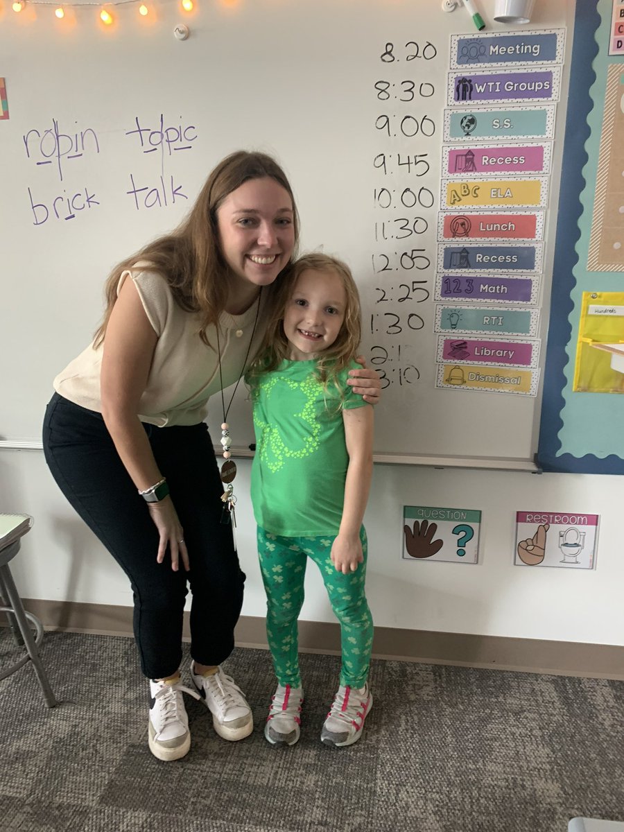 principalplewis's tweet photo. This first grader wants to be a teacher like Miss Hanson! @PawneePanthers Interview scheduled! #growourown @thesmsdhr @theSMSD #lovemyjob https://t.co/ydfcWmyf7I