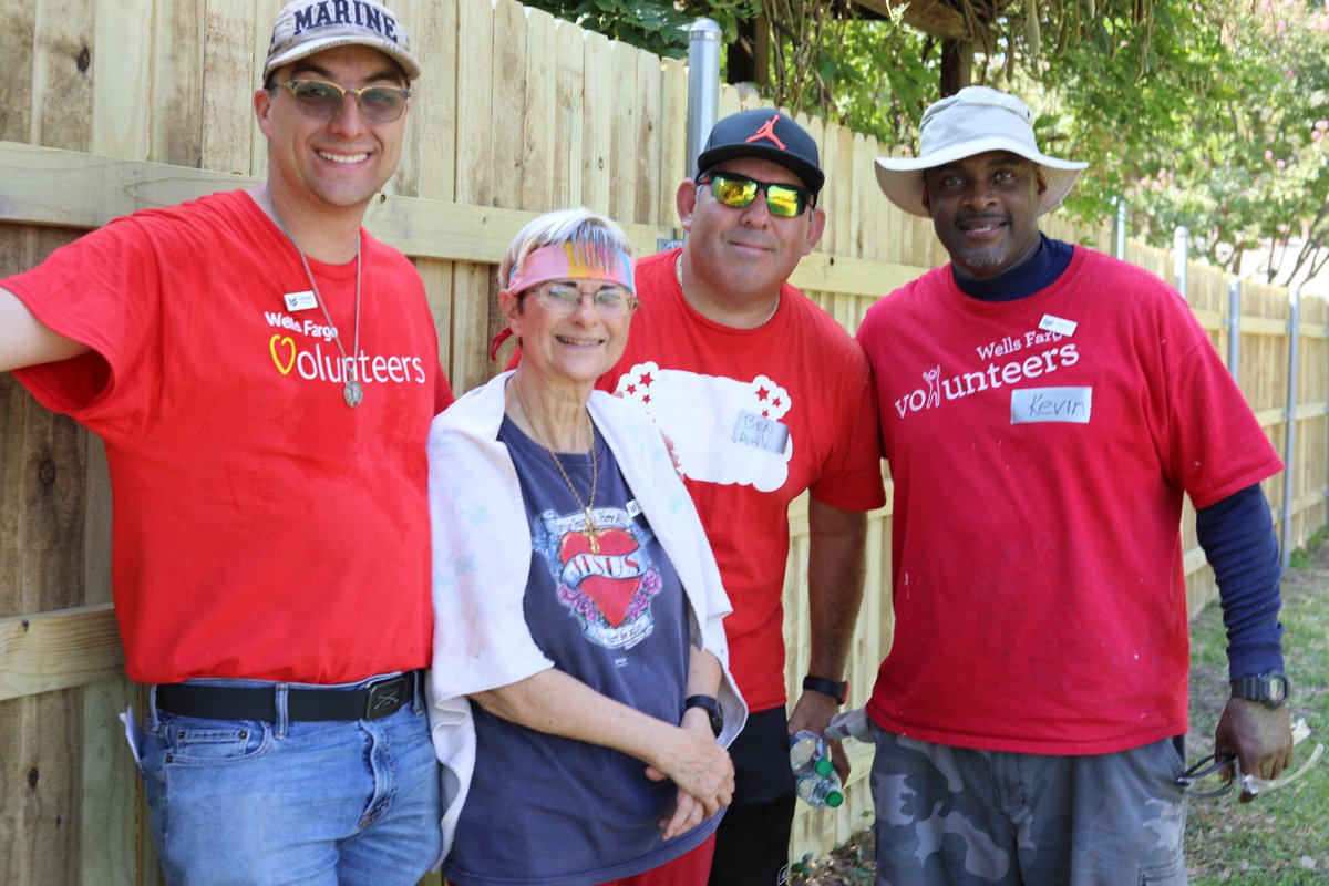 This year, @WellsFargo is donating $1.4 million to provide essential, no-cost repairs for up to 90 homes in 50 communities across the country. With their support, Ms. Kathleen has a new fence! #WellsFargoBuilds #WeAreRebuilders