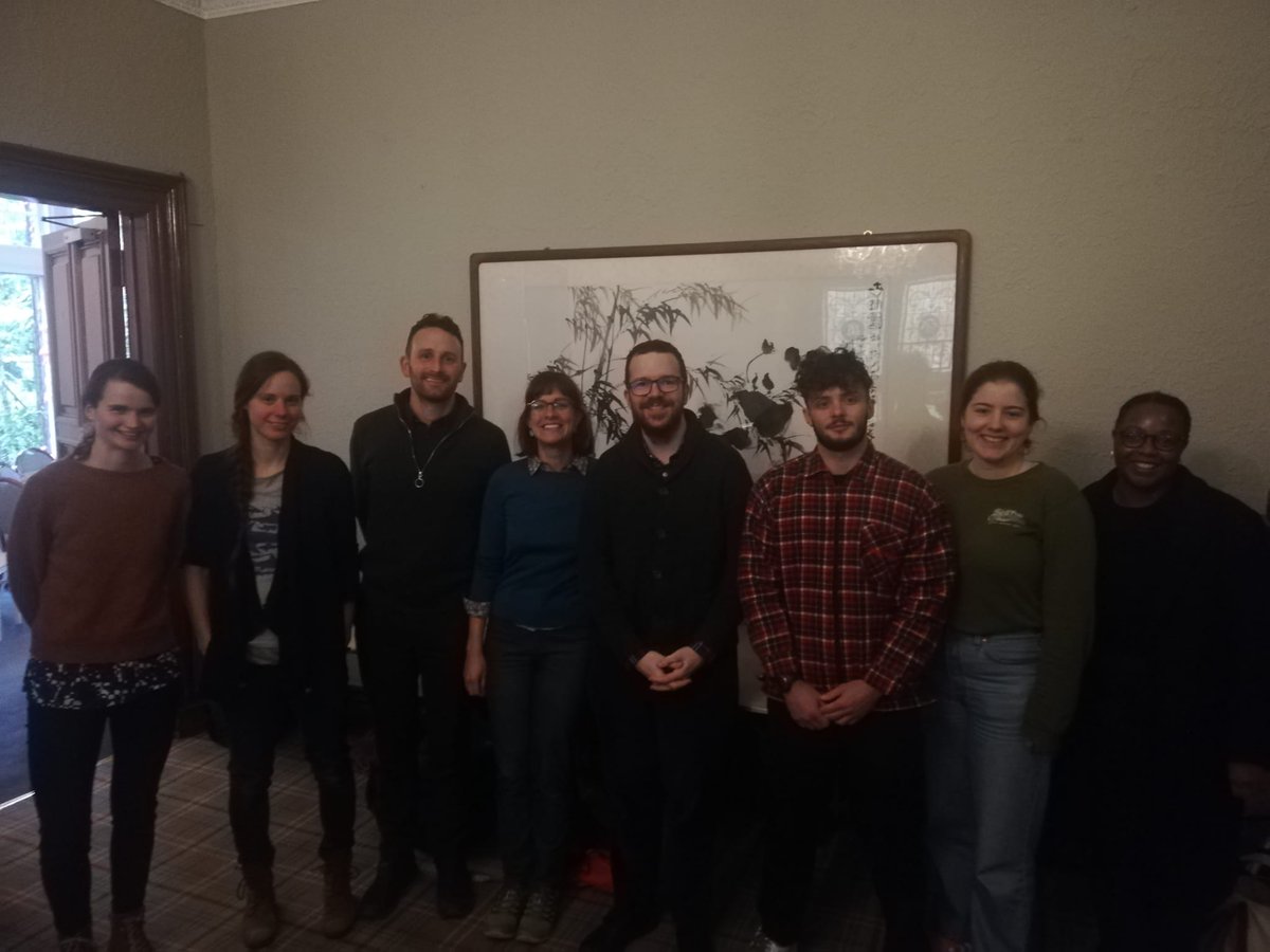 AlzScotDRC's tweet photo. Great to get together with many of the @AlzScotDRC team for our annual kick off meeting to start the academic year. Thanks to the Mansion House at @EdinburghZoo for their lovely library and delicious food! #dementia #research #PhD @SchoolofPPLS  @EdinUniBrainSci @acrcedincare https://t.co/ANj42FLpyr