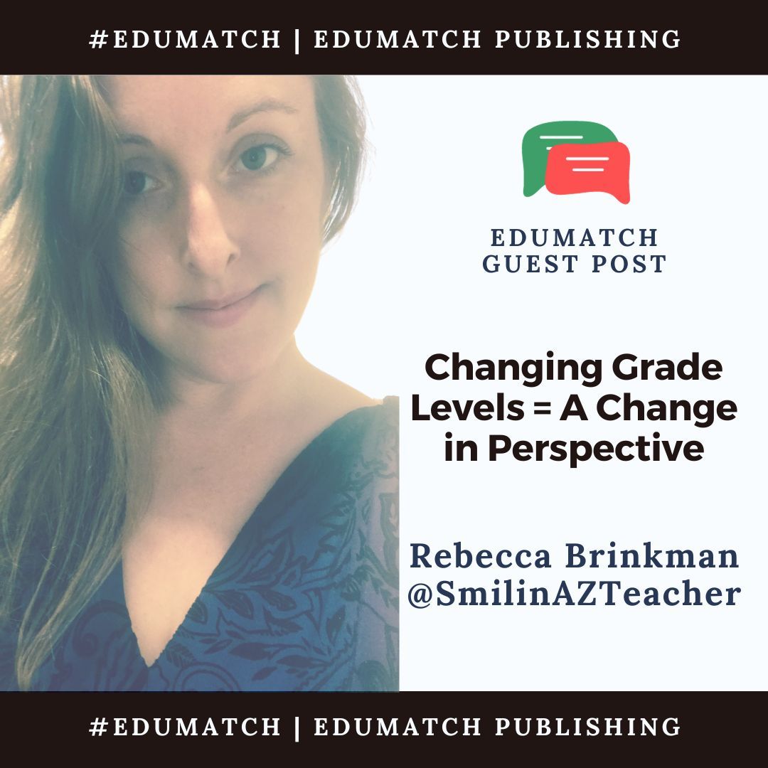 📚 Explore a teacher's inspiring journey of change! Read the latest blog post by Rebecca Brinkman @SmilinAZTeacher 'Changing Grade Levels = A Change in Perspective'. Embrace growth and new experiences in education. Check it out here: edumatch.org/post/changing-… #TeachingExperience