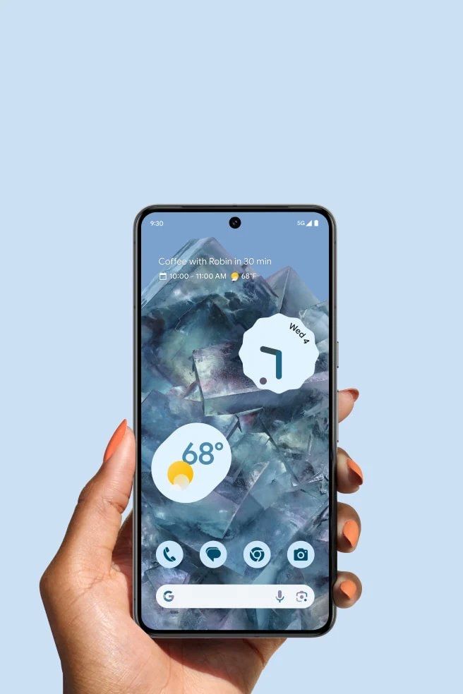 Techxtv's tweet photo. قوقل تكشف رسمياً عن هاتف "Google Pixel 8/8 Pro" ، المواصفات:

▪︎شاشة بحجم 6.7 إنش
▪︎معدل تحديث 120Hz
▪︎معالج Tensor G3
▪︎ذاكرة تخزينية 128GB/256GB/512GB
▪︎رام 12GB
▪︎كاميرا خلفية ثلاثية 50MP+48+48
▪︎كاميرا أمامية 10MP
▪︎بطارية سعة 5050mAh 

السعر يبدأ من 999$ https://t.co/L81ggPe4FV