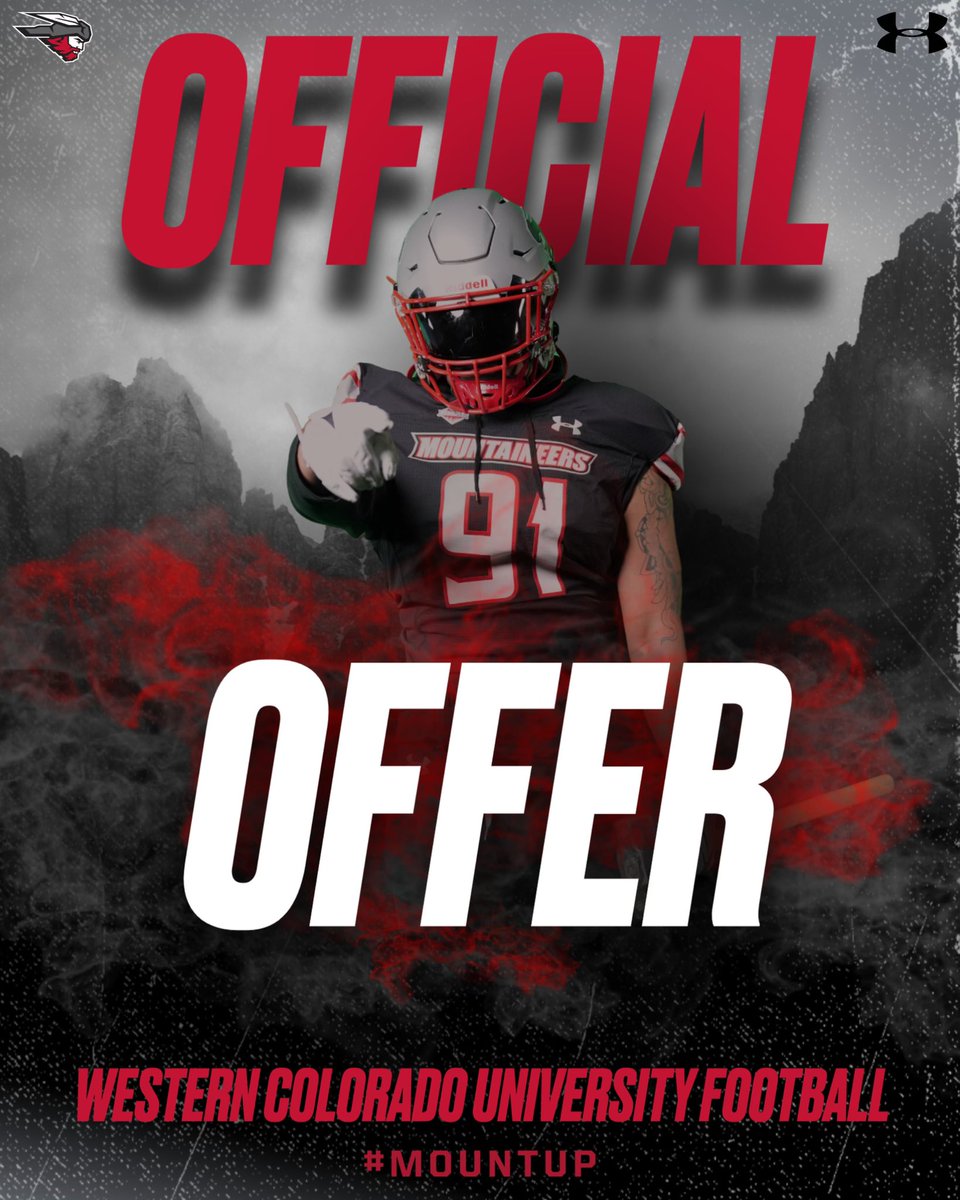 After a great conversation with <a href="/Jas_Bains_12/">Jas Bains</a> I’m blessed to receive an offer from Western Colorado 
<a href="/CoachCole42/">Coach Cole</a> <a href="/oc_football/">O'Connor Football</a>