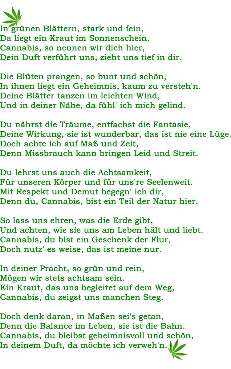 CannabisUrlaub's tweet photo. *Cannabis-Gedicht*
#cannabisgedichte #cannabisurlaub #CannabisCommunity #cannabisnews #Seele #Seeleshop #gedichte #gedicht #respekt #natur #lüge #fantasie #demut #leid #steit #reimen #kraut #geheim #duft #sonnenschein #wunderbar #thc #weedmob #WeedLover #Switzerland https://t.co/8E29wzyNJm