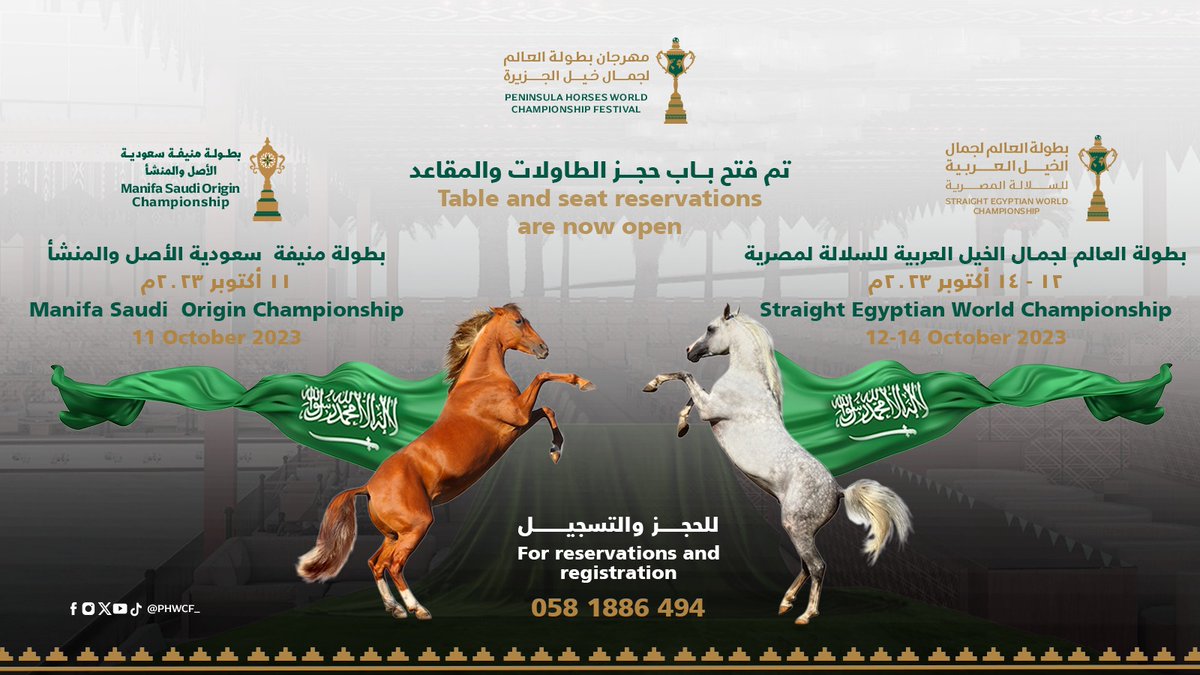 #مهرجان_بطولة_العالم_لجمال_خيل_الجزيرة