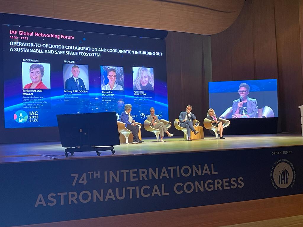 Catherine Doldirina, our General Counsel, participated in the Global Networking Forum event on operator-to-operator collaboration and coordination for a sustainable and secure space ecosystem, alongside Amazon, Planet, and Iceye. It was a stimulating and enlightening discussion!